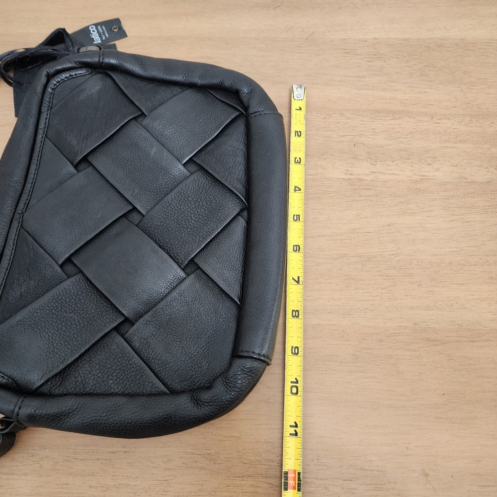 Latico Leather -Mojave Handcrafted Leather Crossbody In Black NWT - Picture 9 of 11
